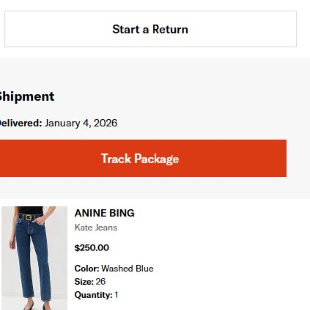 Anine Bing Kate Jean Clean Indigo Size 26 - Picture 3 of 12